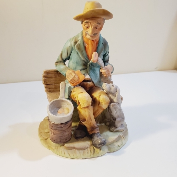 Hefton trade mark Vintage figure Old man and Dog - Picture 2 of 9